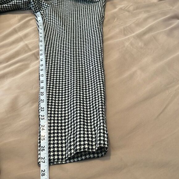 Talbots sz12 black/white check Chatham ankle pant back pockets ankle slits - Picture 13 of 13